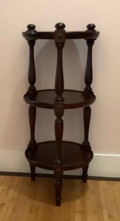 VINTAGE ETHAN ALLEN PLANT STAND OR ETAGERE TABLE 1