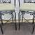 Nice Decorative Pair Swiveling Wrought Iron Counter Height Bar Stools 4 thumbnail
