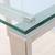 1980's Custom Made Brushed Stainless Steel & Clear Glass Side Table 19 thumbnail