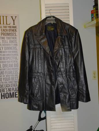 Harbour Park Vintage Leather Jacket Men's Size 44 1980's Vintage  in V 1