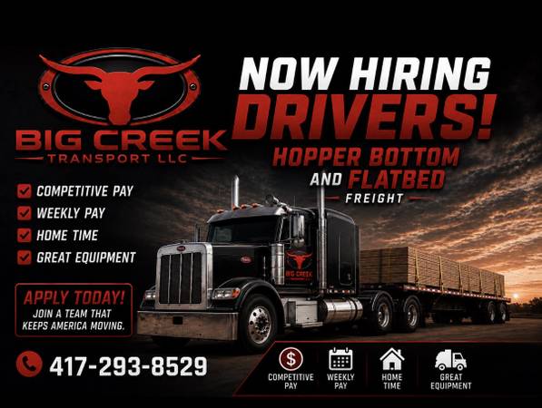 Flatbed and Hopper Bottom Drivers 1