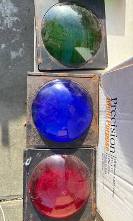 Vintage stage spot light glass lenses 1