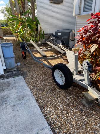 17’x7’ Galvanized Boat Trailer, refurbished, Reg Gr Wt 2000 1