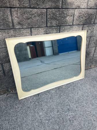 RARE French Provincial rectangular mirror 1