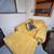 Over Sized Yellow Chair & Ottoman 2 thumbnail
