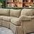 (Free Delivery 🚚) Curved Dark Beige Couch (Very Large) 8 thumbnail
