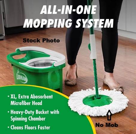 Libman Tornado Spin Mop with Bucket Cleaning System 1