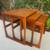 1960s Mid Century Nesting Tables Set of 3 6 thumbnail