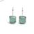 Chalcedony Stone Square Drop Sterling Silver Earrings 9 thumbnail