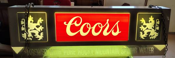 Coors pool table light 1