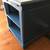 Blue Large Side Table End Table Nightstand with Shelves 2 thumbnail