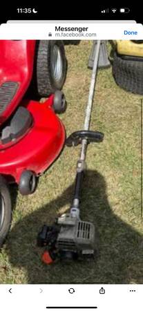 Rider mower.  Blower  blower.  26 snowblower and trimmer 1