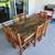 Handmade 100-Year-Old Wormwood Furniture Set - Table, Chairs, Buffet, Coffee Tab 1 thumbnail