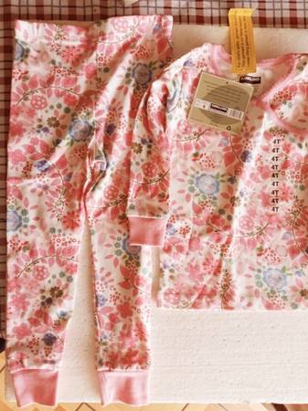 PAJAMA SET of 2PC  100% ORGANIC COTTON for GIRL. 4T. NEW 1