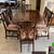 Vintage Mahogany Wood Dining Table with Chairs 1 thumbnail