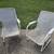 Vintage Deck Patio Furniture Pair White Wicker & Steel Spring Chairs 1 thumbnail