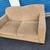 light brown butterscotch loveseat sofa 8 thumbnail