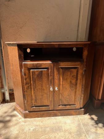 Corner Armoire/Entertainment Center/TV Cabinet 1