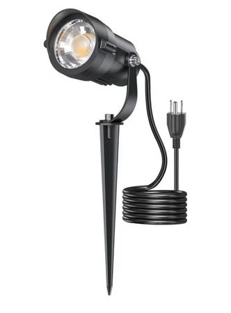 12W Spot Lights Outdoor 120V Landscape Lighting Waterproof Spotlight with 4.9ft  1