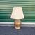Vintage 1960s Mid Century Ceramic Lamp with Pleated Shade Studio Art 1 thumbnail