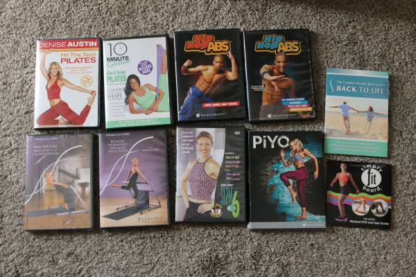 Exercise DVDs - 10 items - $3 each -or- all for ........... 1