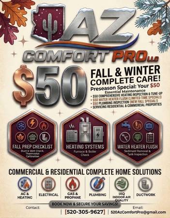 "FALL & WINTER HVAC & PLUMBING ESSENTIAL CARE! 1