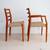 Danish Modern J L Moller Teak Dining Chairs Model 68 and 85 5 thumbnail