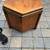 Unique Hexagon walnut mid century side table w/ storage by Lane A113 2 thumbnail