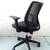 Black Office Computer Desk Chair with Ventilated Curved Mesh Back 6 thumbnail