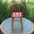 Antique Red Wood Childs Rocking Chair 3 thumbnail