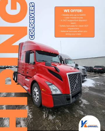 CDL Reefer Driver bring home weekly $2100 to $3500 1