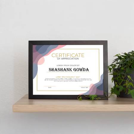 Framed Certificates 1