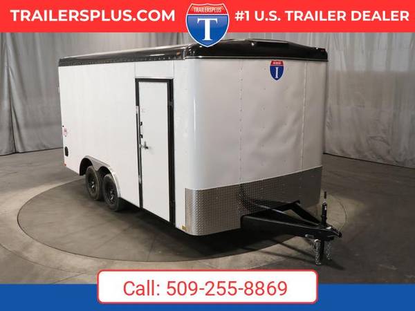 2027 Interstate 102X16 Victory Cargo Trailer White 1