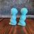Vintage Fenton Baby Blue Satin Glass Kneeling Pair Praying Boy & Girl 3 thumbnail