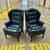 Pair matching tufted leather wingback chairs 1 thumbnail