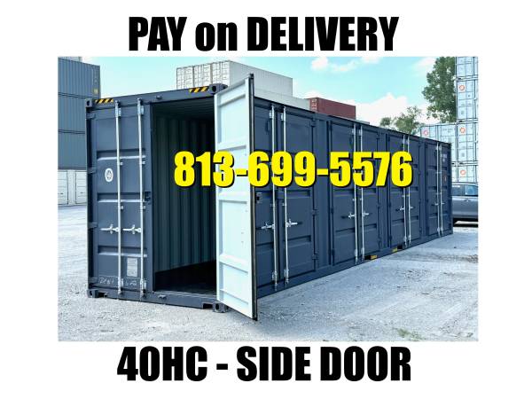 SIDE DOOR 40HC STORAGE CONTAINERS - TAMPA CONEX CONTAINER SALES 1
