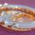Vintage 1950s Iridescent amber ashtray 4 thumbnail
