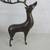 Vtg Brass Deer Buck Stag 8 Point Candle Holder Statue 17" Tall 8 thumbnail