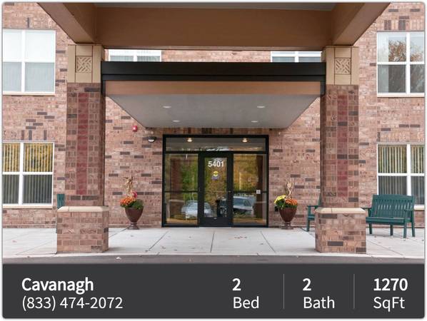 $1,595 / 2br - 1270ft2 - Senior living at its best! Great 2 bed / 2 bath in Crystal (Crystal - Northwest Minneapolis)63797881858307120