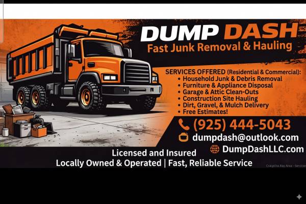 ​We specialize in fast, professional junk removal and hauling for homeowners, 1