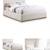 Meridian Monaco Boucle fabric upholstered queen size bed 3 thumbnail