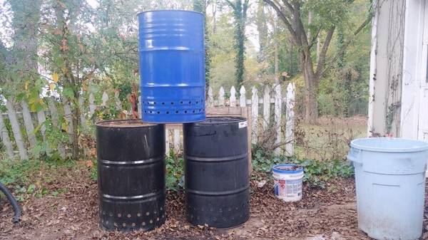 Metal Drum Burn Barrels 1