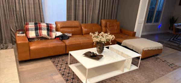 Leather sectional sofa 1