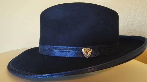 Hat - Dobbs Wool Felt Fedora Blue Hat 1