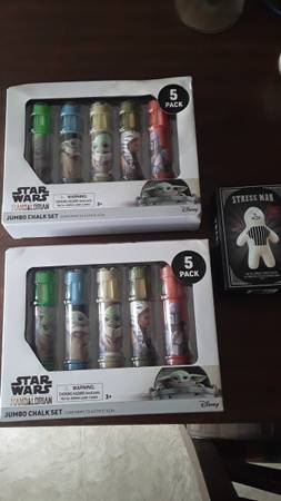Brand New Star Wars Chalk Sets & Stress Man Toy 1
