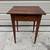 Vintage Federal Mahogany Single Drawer Side Table with Tapered Legs 8 thumbnail