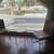Brown leather chairs and round coffee table 4 thumbnail