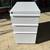(85) Knoll Calibre Box Box File Mobile Pedestal. White W/ Lock & Key 2 thumbnail