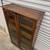 Antique oak Victorian glass bookcase 4 thumbnail