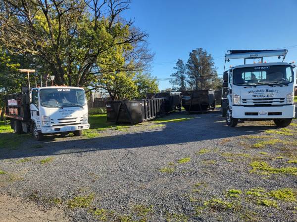 Affordable Hauling /Dumpster Rentals 707-237-1137 1